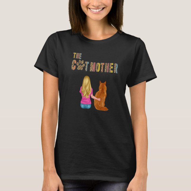The Catmother Maine Coon Cat   Mother Cat Mom  1 T-Shirt (Vorderseite)