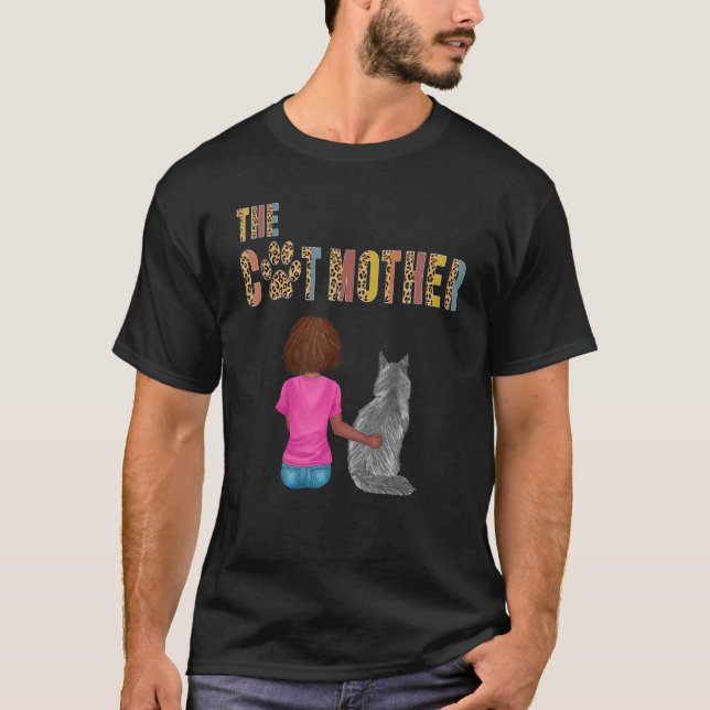 The Catmother Maine Coon Cat     Mother Cat Mom T-Shirt (Vorderseite)