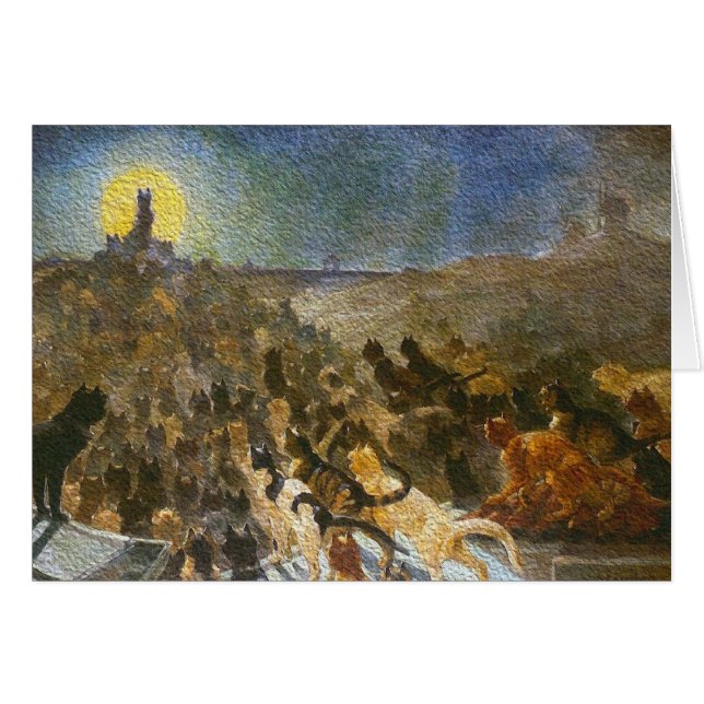 The Cat's Meow - Vintage Kunst von Théophile Stein (Vorderseite (Horizontal))