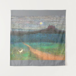 The Cat's Midnight Journey Wandteppich