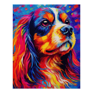 The Cavalier King Charles Spaniel Dog 005 - Zetton Poster