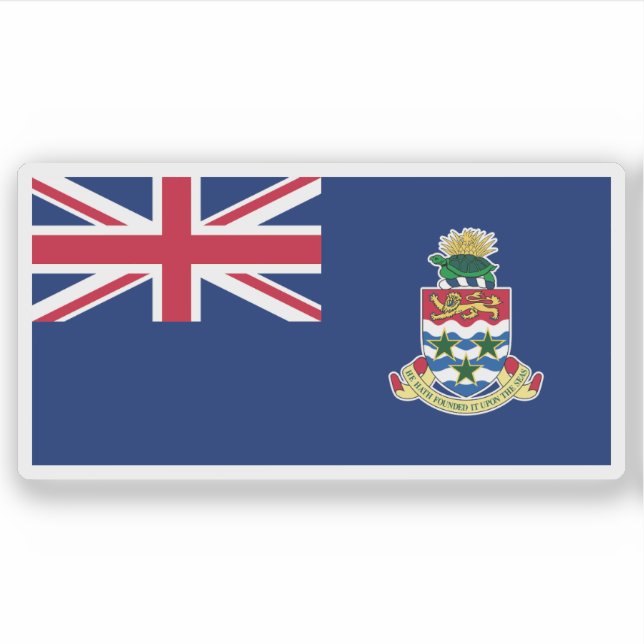 The Cayman Islands flag, Overseas Territory Aufkleber (Vorderseite)