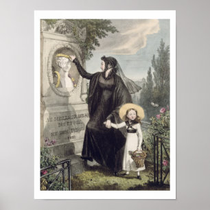 The Cemetery of Pere Lachaise, printed by Charles Poster