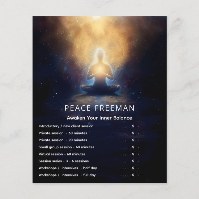The Center Within | Achtsame Stille Flyer (Vorne)