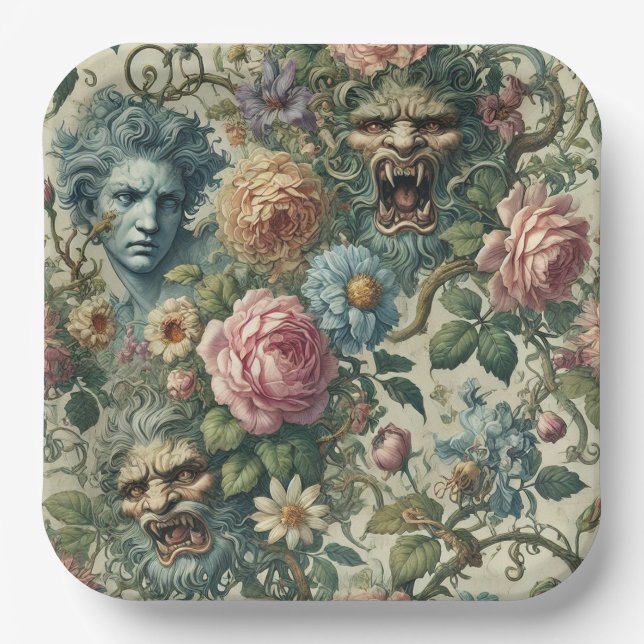 The Cerulean Muse – Gothic Victorian Pappteller (Vorderseite)