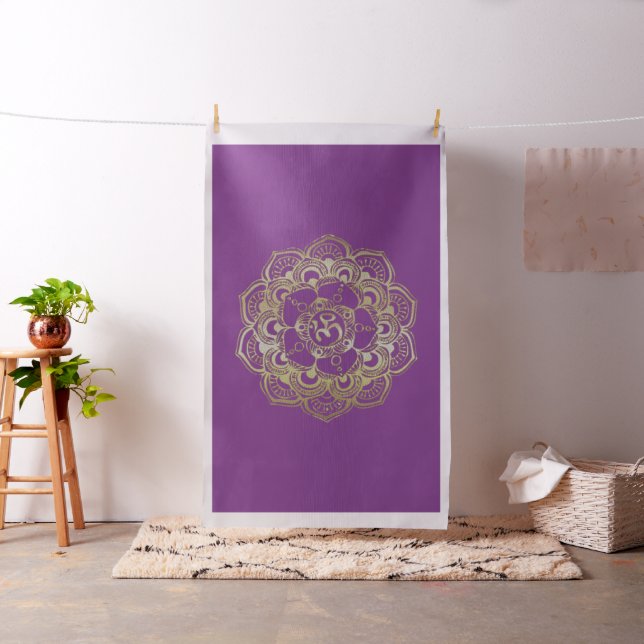 The Chakras Sahasrara - Fabric Stoff (Beispiel)
