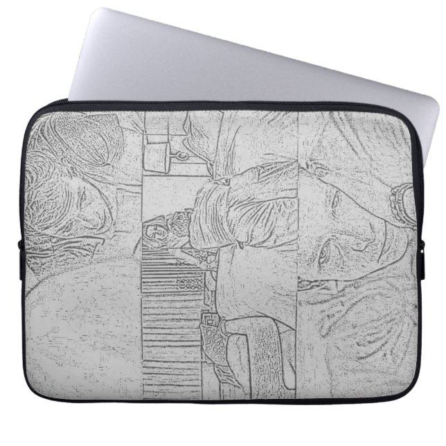 The Challengers Art and Tashi (Light Gray) Laptopschutzhülle (Vorderseite)