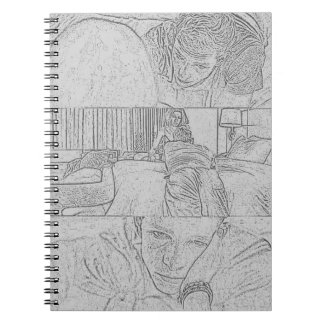 The Challengers Art and Tashi (Light Gray) Notizblock