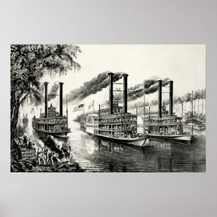 The Champions of the Mississippi - A Race Poster