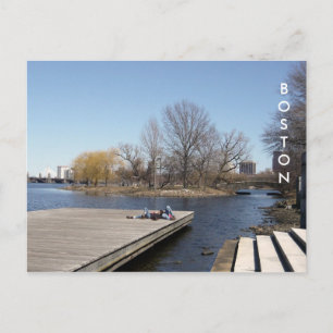 The Charles River Esplanade (Farbe) Postkarte