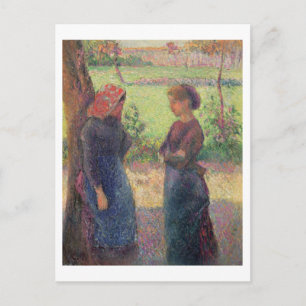 The Chat, C.1892 Postkarte