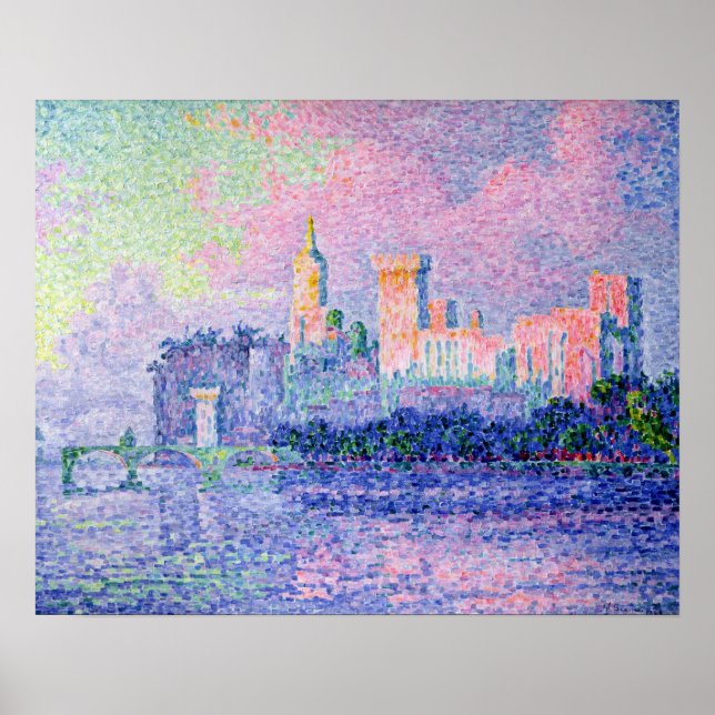 The Chateau des Papes, Avignon, 1900 Poster (Vorne)