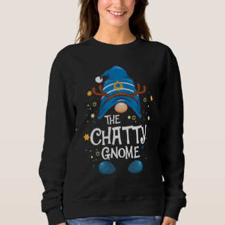 The Chatty Gnome  Hanukkah Matching Family Pajama Sweatshirt