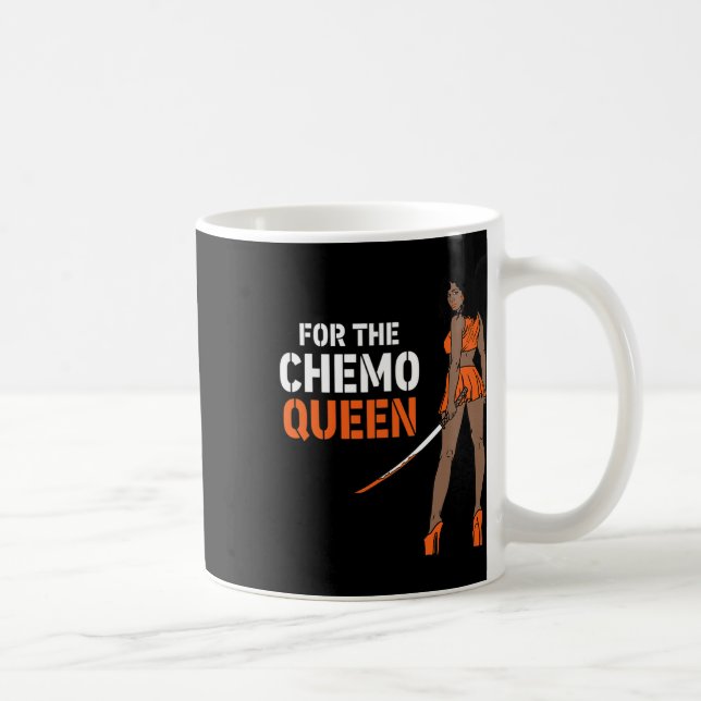 The Chemo Queen Leukemia Awareness Melanin Warrior Kaffeetasse (Rechts)