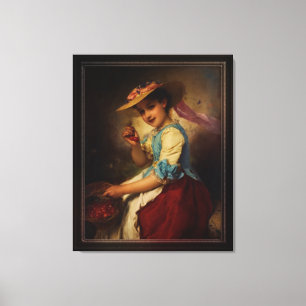 The Cherry Girl von Adolphe Piot Leinwanddruck