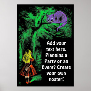 "The Cheshire Cat" von "Alice im Wunderland" Poster