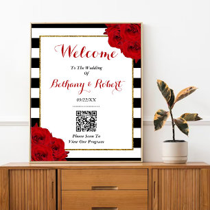 The Chic Modern Luxe Wedding Collection - Rote Ros Poster