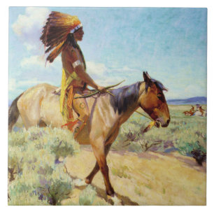 "The Chief" Western Art von W. Herbert Dunton Fliese