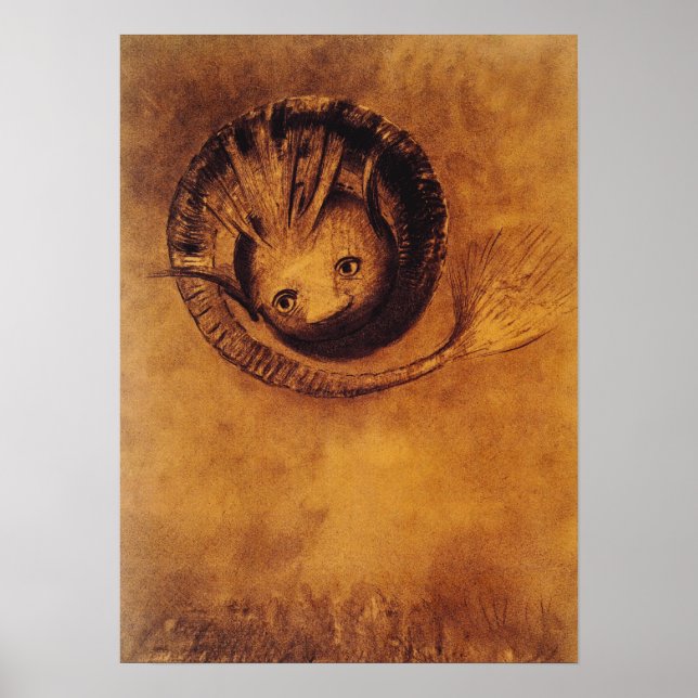 The Chimera [Chimäre] von Symbolist Odilon Redon Poster (Vorne)