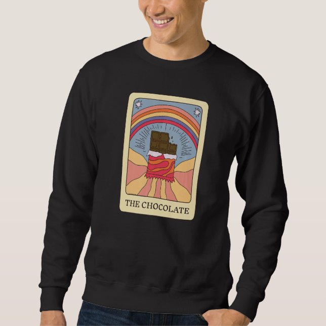 The Chocolate Foodie Tarot Card Chocolate Lover Fo Sweatshirt (Vorderseite)