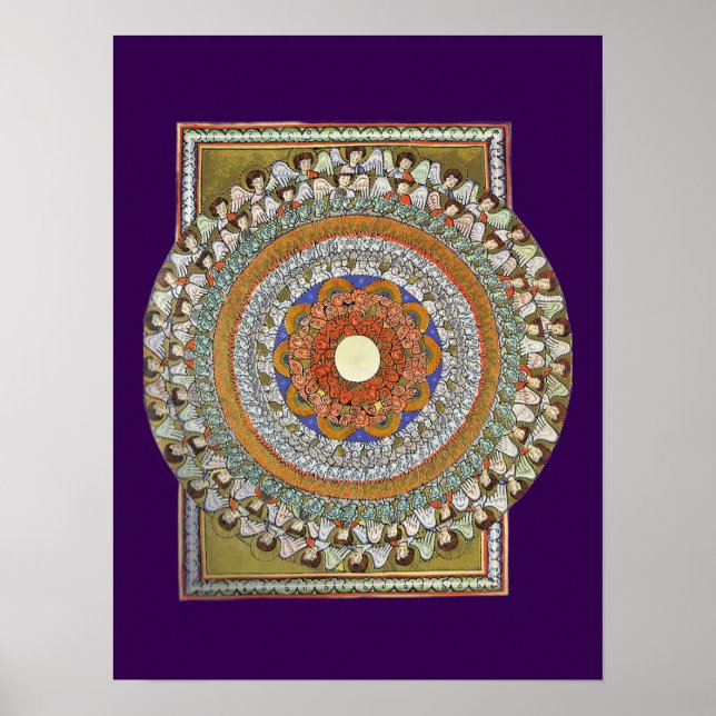 The Choirs of Angels (Hildegard von Bingen) Poster (Vorne)