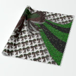 The Christmas Bow - Geschenkpapier<br><div class="desc">Dieses Design ist ein Weihnachtsbogen in den Farben Rot, Grün und Schwarz. Der Glitzer wurde dann in das Design aufgenommen. Eine grüne und schwarze Welle wurde hinzugefügt. Ein schwarzer Bogen wurde dann in der Kachel gekachelt. Dieses Design wurde dann um Schnee erweitert. Dieses Weihnachtsgeschenk verpackt in verschiedenen Stilen, Farben und...</div>