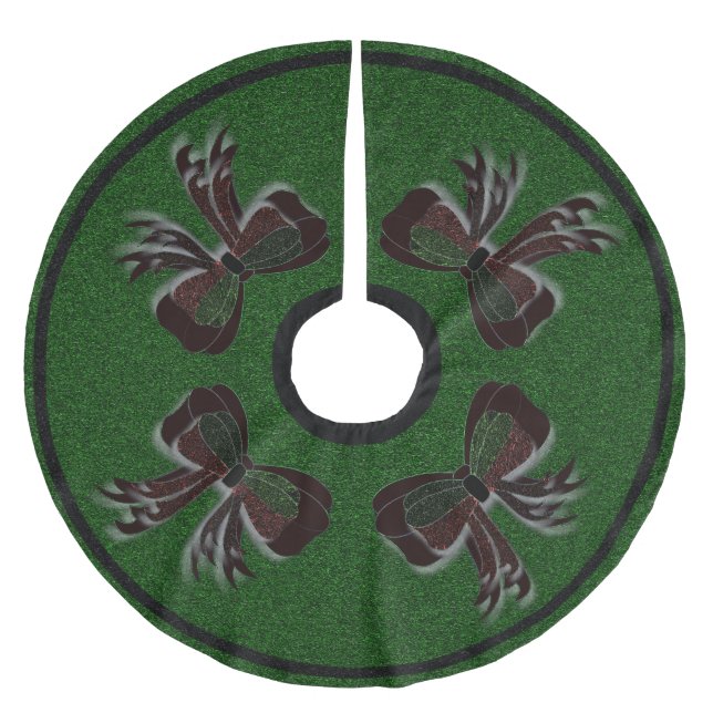 The Christmas Bow - Polyester Weihnachtsbaumdecke (Vorderseite)