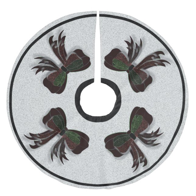 The Christmas Bow - Polyester Weihnachtsbaumdecke (Vorderseite)