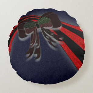 The Christmas Bow - Rundes Kissen