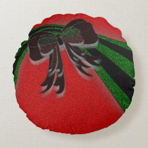 The Christmas Bow - Rundes Kissen