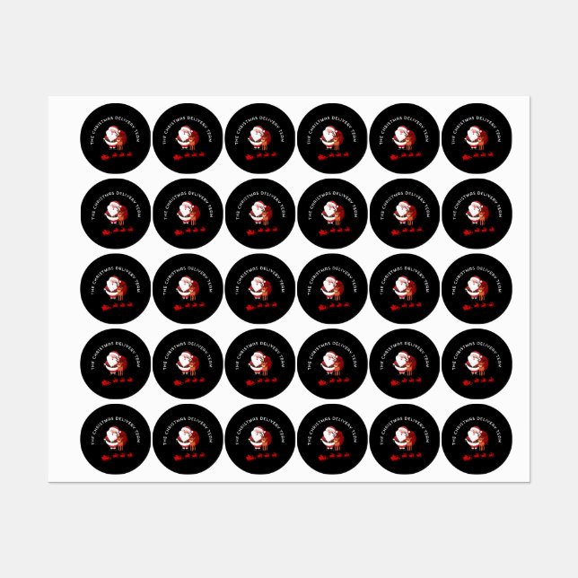 The Christmas Delivery Team Etiketten (Blatt)