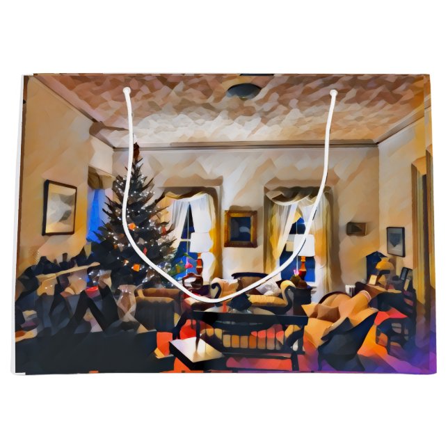 The Christmas Room Große Geschenktüte (Vorderseite)