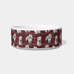 The Christmas West Highland Terrier Westie Dog Napf