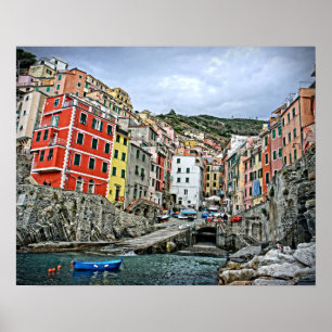 The Cinque Terre - Riomaggiore, Italien Poster 20x