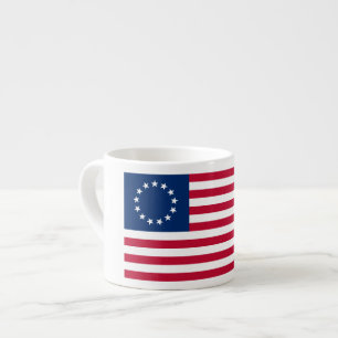 The Circle of Stars, American Flag by Betsy Ross Espressotasse