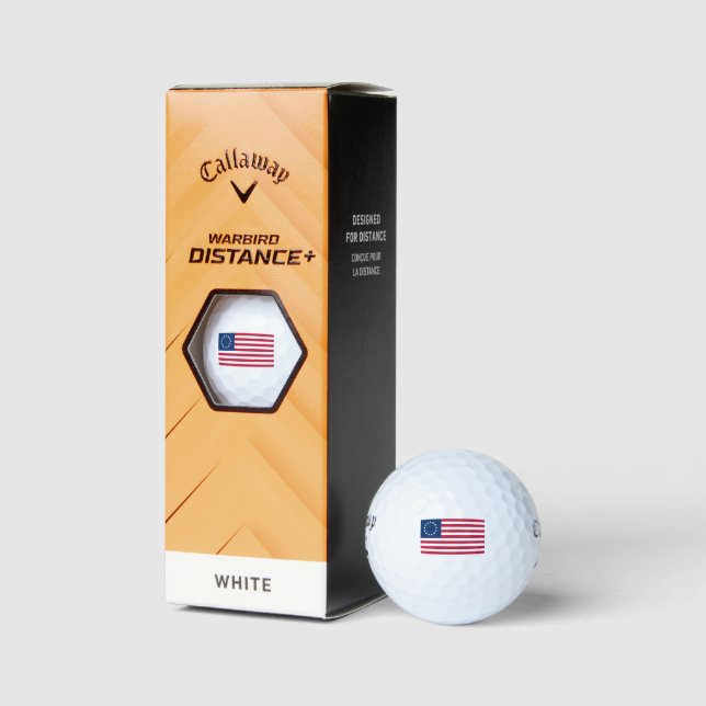 The Circle of Stars, American Flag by Betsy Ross Golfball (Verpackungen)