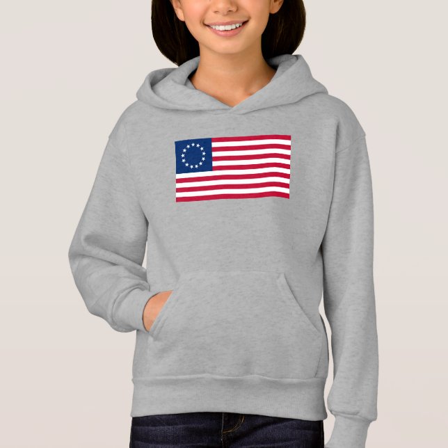 The Circle of Stars, American Flag by Betsy Ross Hoodie (Vorderseite)