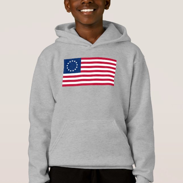 The Circle of Stars, American Flag by Betsy Ross Hoodie (Vorderseite)