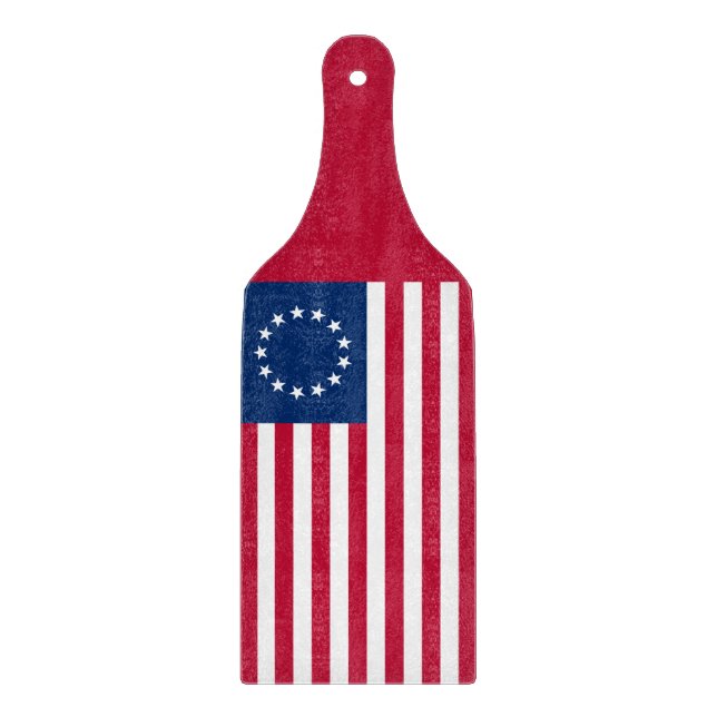 The Circle of Stars, American Flag by Betsy Ross Schneidebrett (Vorderseite)