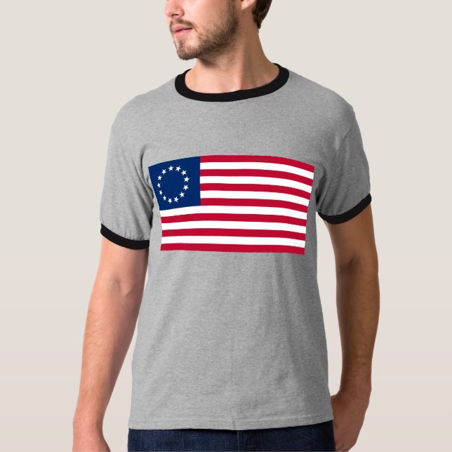 The Circle of Stars, American Flag by Betsy Ross T-Shirt (Vorderseite)