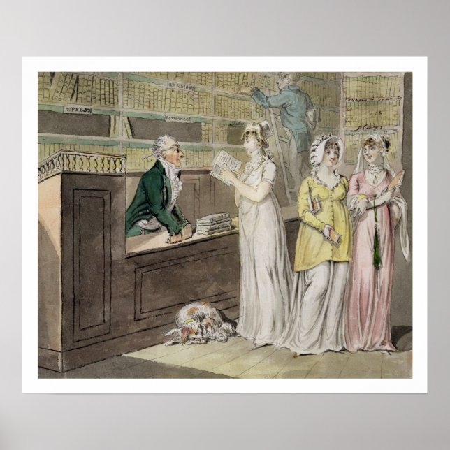 The Circululation Library (Pen, Tinte, w/c und w) Poster (Vorne)