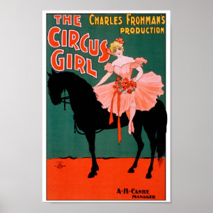 The Circus Girl - auf dem Pferd Poster