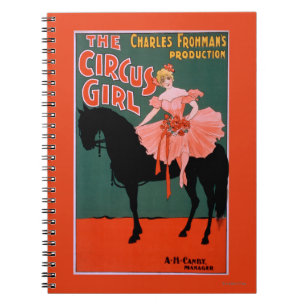 The Circus Girl - Die Frau auf Pferdetheater Notizblock