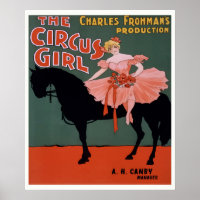 The Circus Girl Theater Poster um 1897