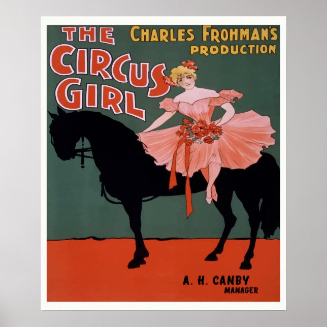 The Circus Girl Theater Poster um 1897 (Vorne)