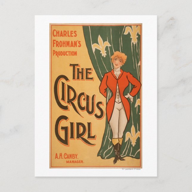 The Circus Girl Theatrical Poster #1 Postkarte (Vorderseite)