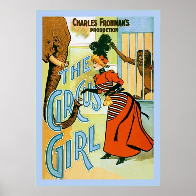 The Circus Girl ~ Vintage Theaterwerbung Poster (Vorne)