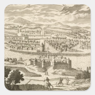 The City of Mexico, 1723 Quadratischer Aufkleber