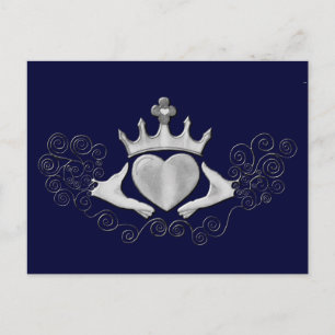 The Claddagh (Silver) Postkarte