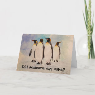 "The Clan" Pinguin zum Geburtstag Karte